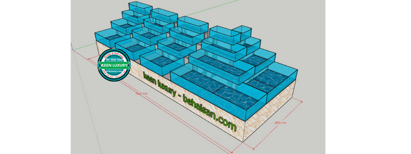 mẫu hồ bể hải sản theo ý khách và mặt bằng